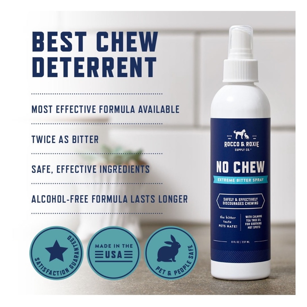 99% FULL Rocco & Roxie No Chew Extreme Bitter Spray, 8 fl oz